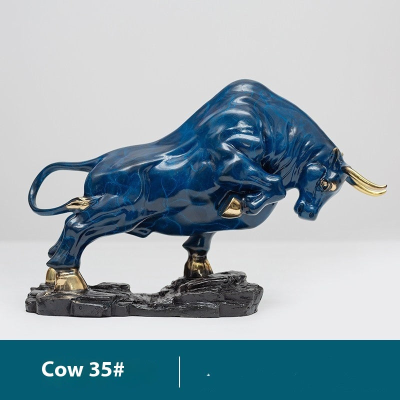 Topnew Chinese Copper Animal Desk Ornament – Luxury Stone & Metal Craft Decoration