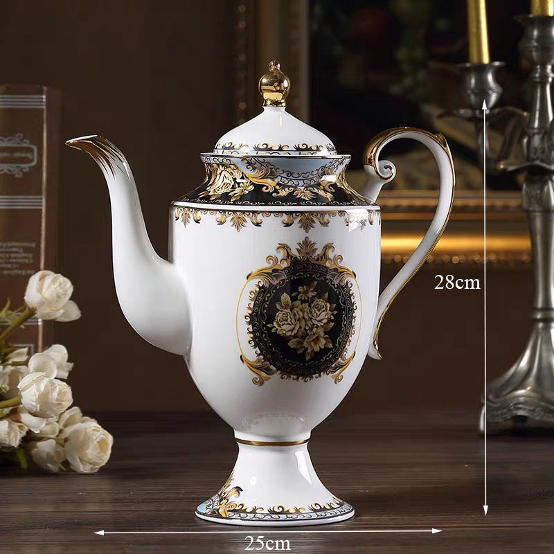 European Style Luxury Bone China Coffee Cup & Saucer Set – British Court Design