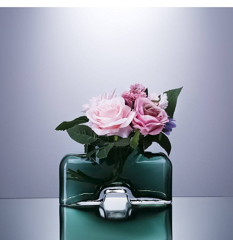 Creative Handmade Glass Vases - Modern Simple Decor & Ornaments, Available in Multiple Colors and Sizes - The Unstyled