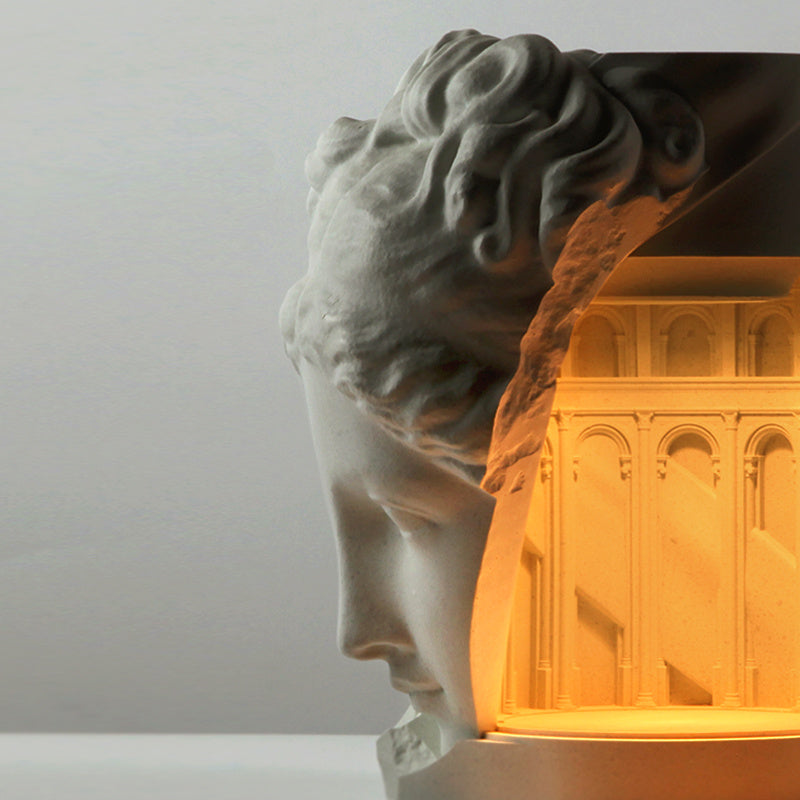 Flameless Scented Candle Melting Wax Lamp - Concrete with Dimming and Timing Features - The Unstyled