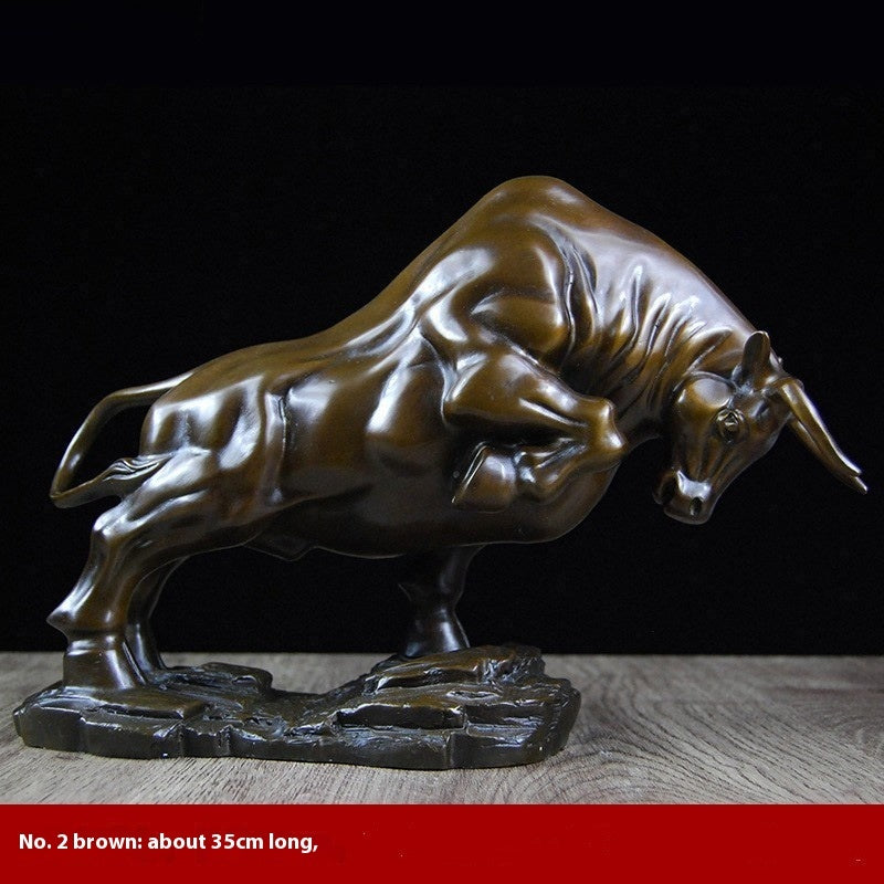 Topnew Chinese Copper Animal Desk Ornament – Luxury Stone & Metal Craft Decoration