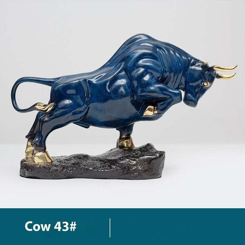 Topnew Chinese Copper Animal Desk Ornament – Luxury Stone & Metal Craft Decoration