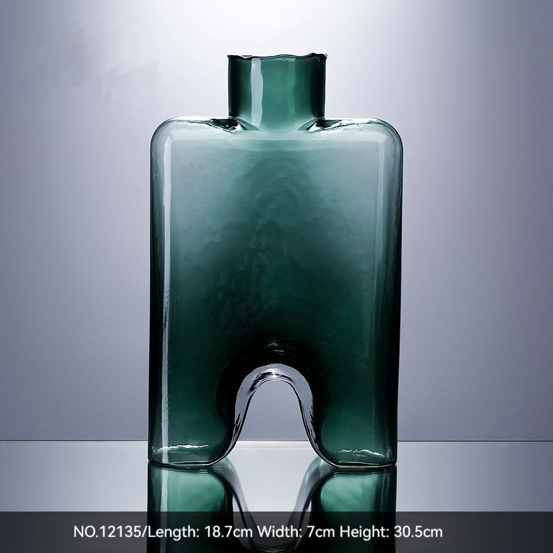 Creative Handmade Glass Vases - Modern Simple Decor & Ornaments, Available in Multiple Colors and Sizes - The Unstyled