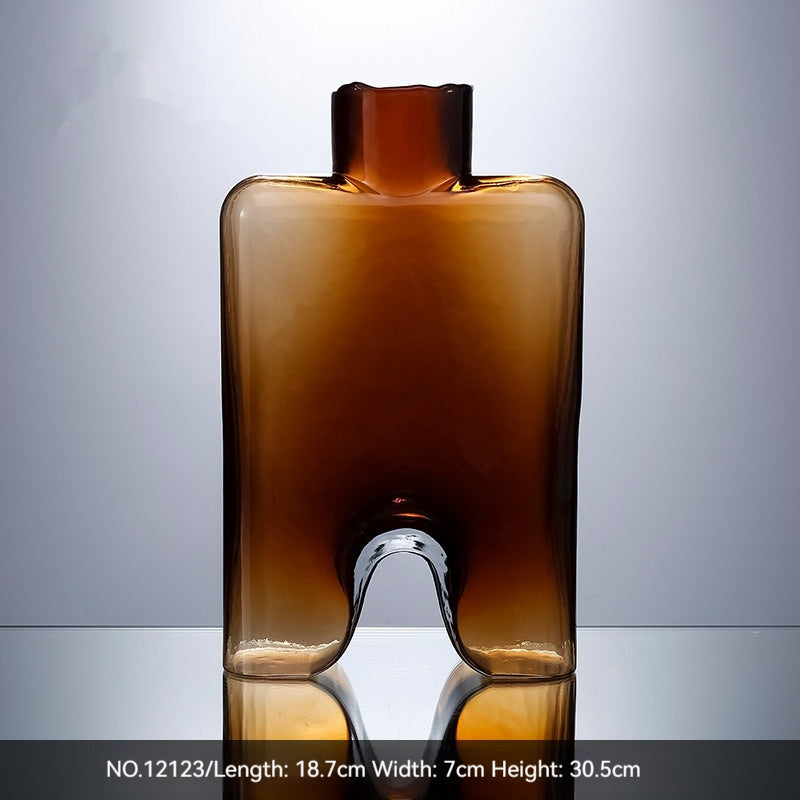 Creative Handmade Glass Vases - Modern Simple Decor & Ornaments, Available in Multiple Colors and Sizes - The Unstyled