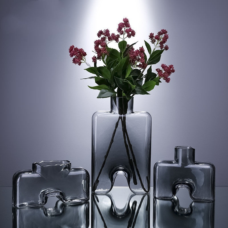 Creative Handmade Glass Vases - Modern Simple Decor & Ornaments, Available in Multiple Colors and Sizes - The Unstyled