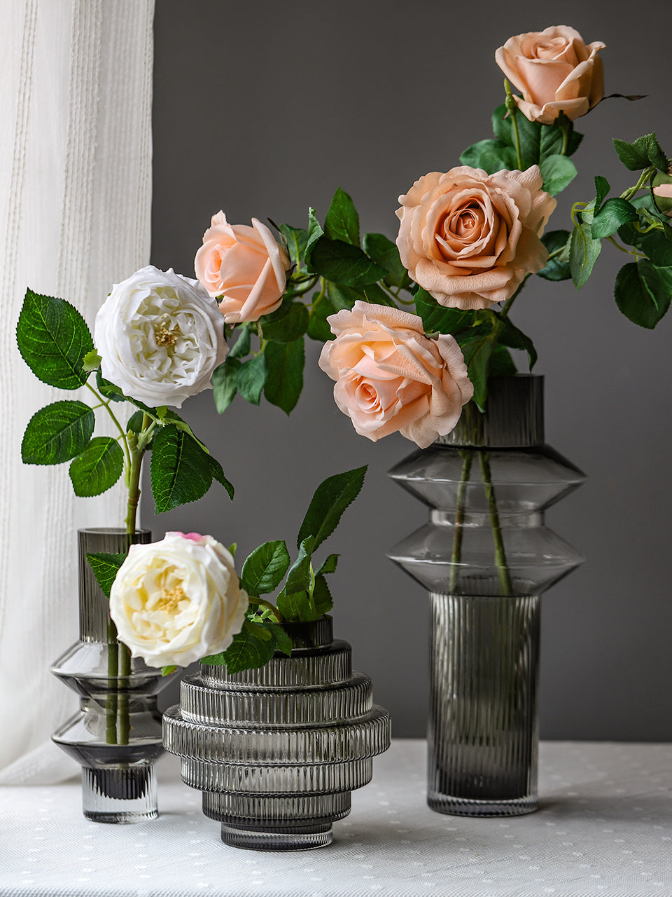 Modern Gear Glass Vase - Versatile Home Decor for Stylish Interiors, Available in Multiple Sizes - The Unstyled