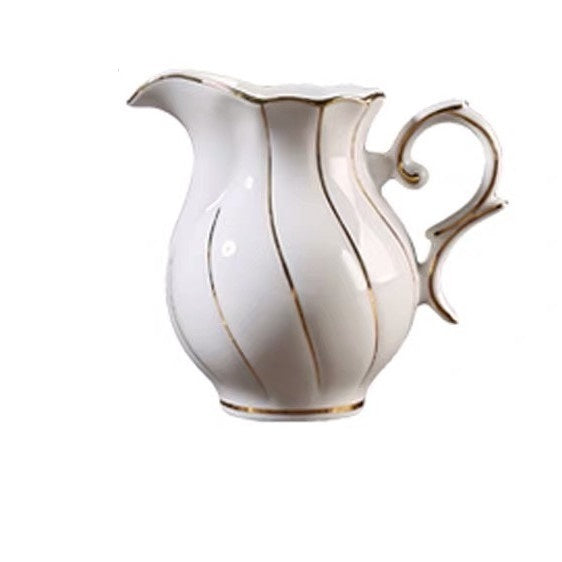Handmade Gold Bone China Coffee & Tea Set - 15-Piece Luxury Service