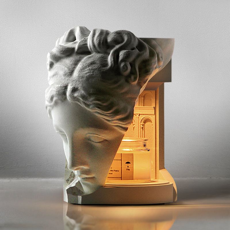 Flameless Scented Candle Melting Wax Lamp - Concrete with Dimming and Timing Features - The Unstyled