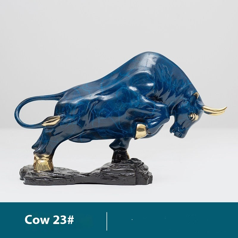 Topnew Chinese Copper Animal Desk Ornament – Luxury Stone & Metal Craft Decoration
