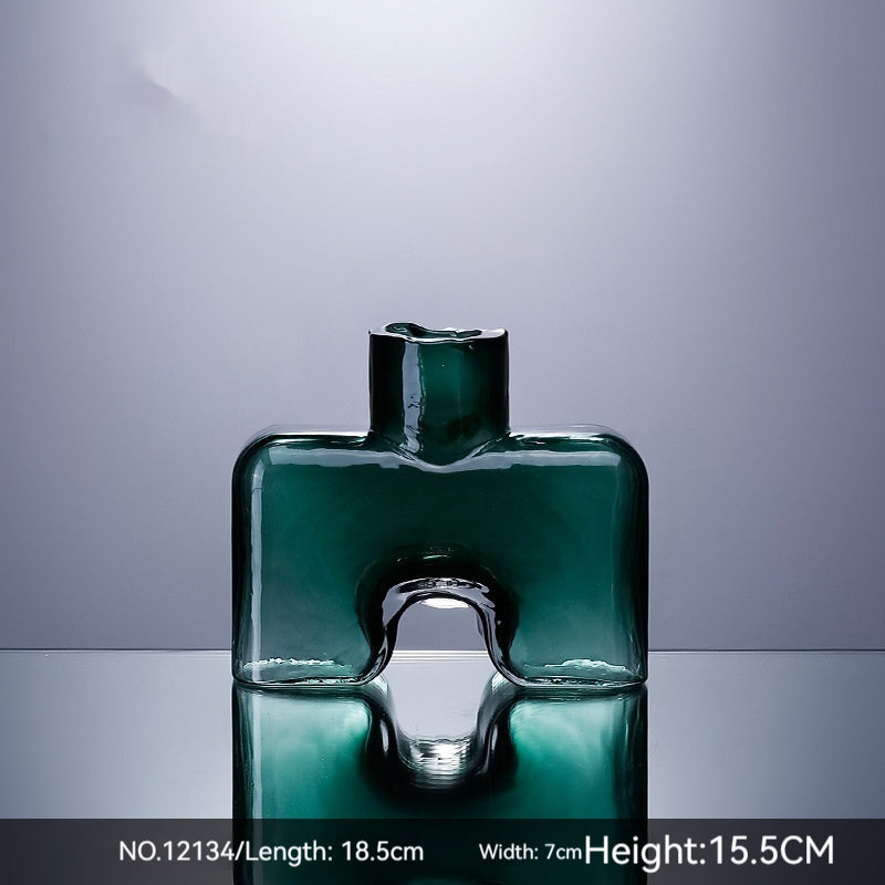 Creative Handmade Glass Vases - Modern Simple Decor & Ornaments, Available in Multiple Colors and Sizes - The Unstyled
