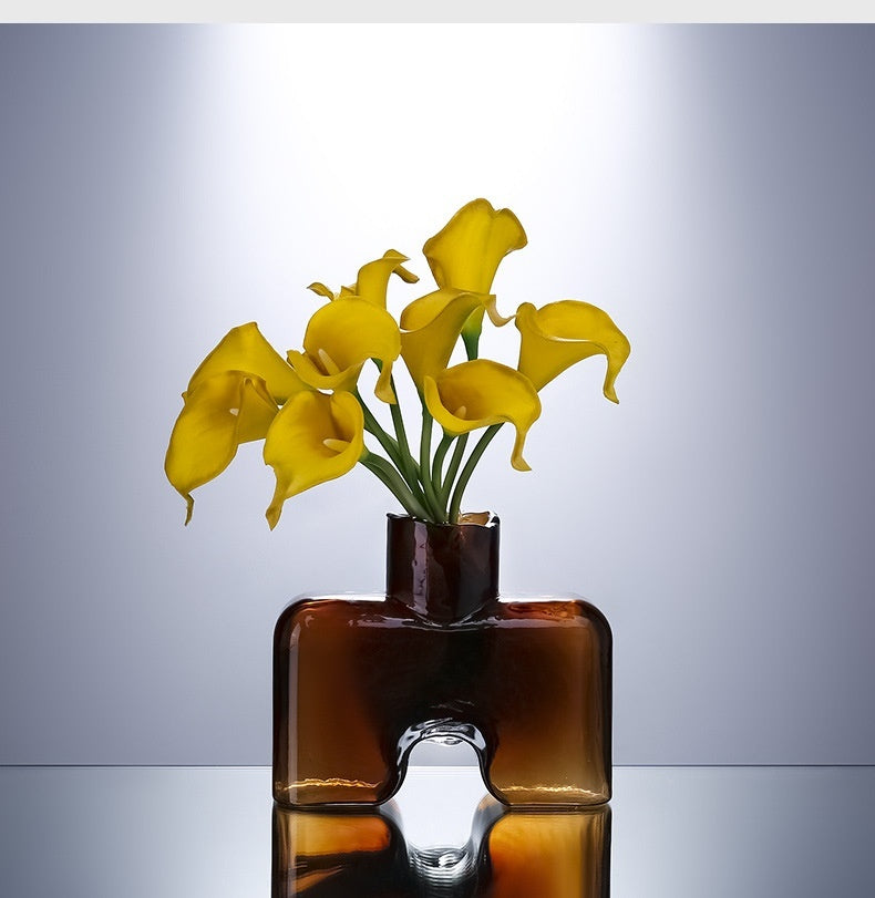 Creative Handmade Glass Vases - Modern Simple Decor & Ornaments, Available in Multiple Colors and Sizes - The Unstyled