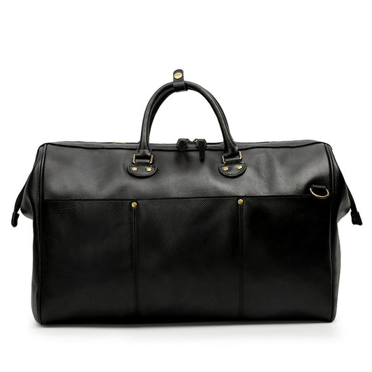 Genuine Leather Travel Handbag – Large Capacity Cowhide Duffel