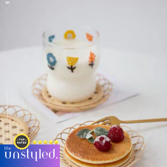 Creative Retro Woven Bamboo Coaster – Modern Round Drink Mat for Home Decor